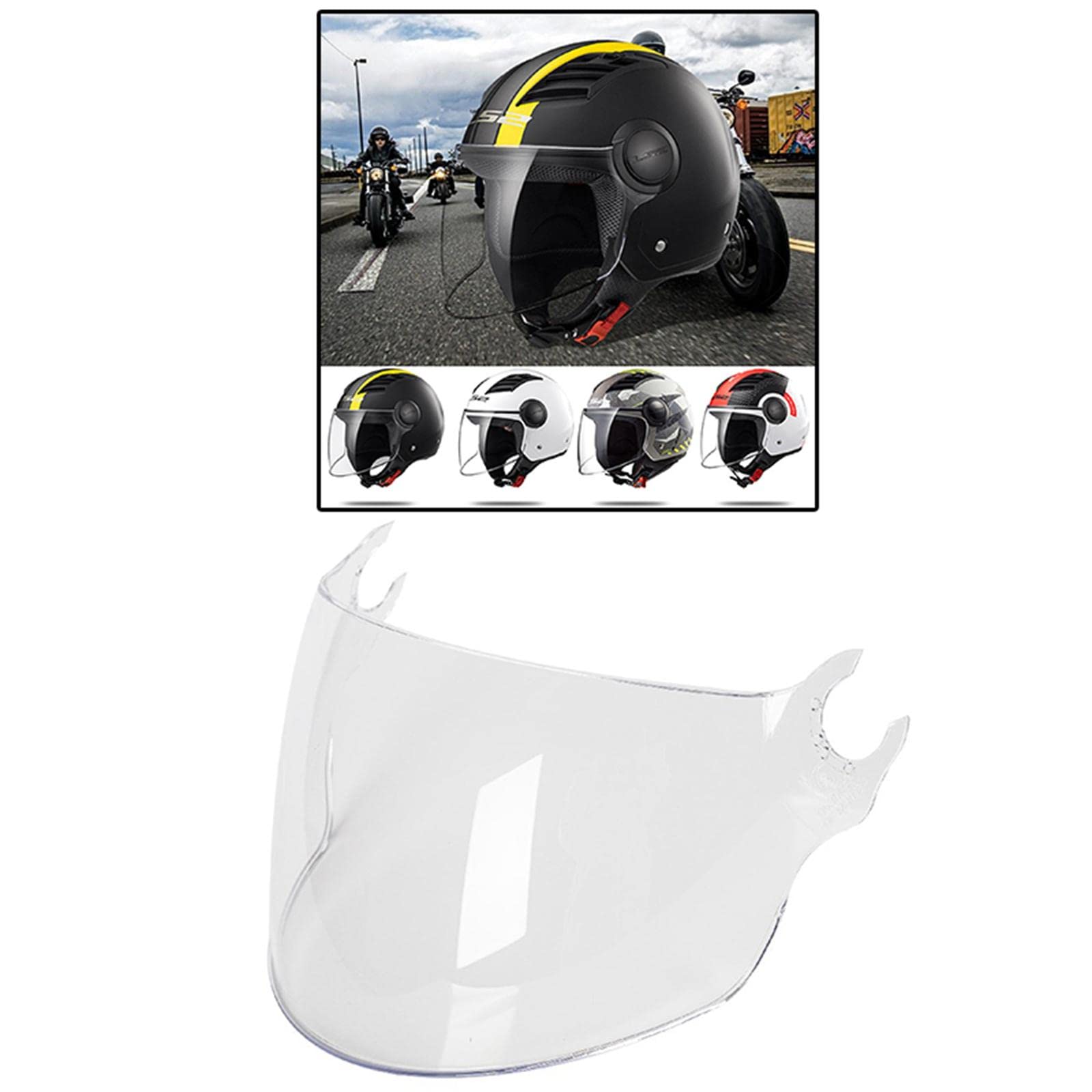 Amazon.co.jp: Homyl ヘルメットバイザーウインドスクリーンレンズは